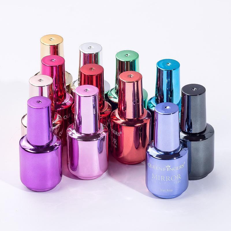 Lot De 2 Vernis à Ongles Effet Miroir Métallisé - 12 Couleurs Au Choix - 18 Ml Chacun - Neuf
