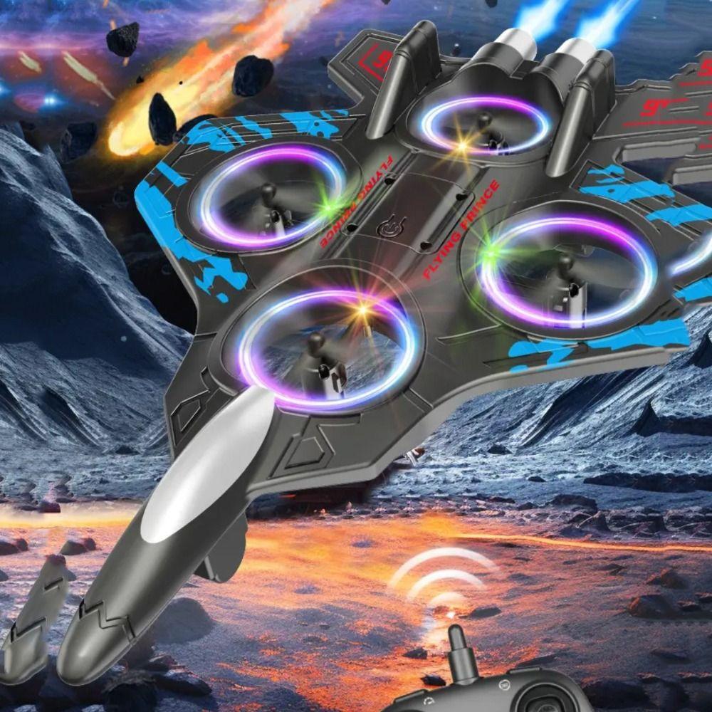 EPP Foam Four Motor Helicopter Toy Gravity Sensing RC Hobby Jet Plane  Kids Toddlers Children