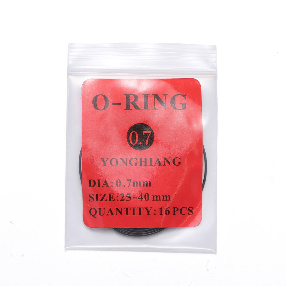 0.5mm/0.6mm/0.7mm/0.8mm O-Ring Watch Gasket Waterproof Rubber Gasket Watch Back Cover Case for Watchmaker Repair Tools Accessory