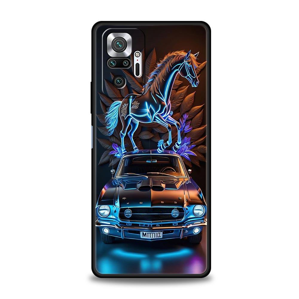 Cool Sports Car Phone Case For Xiaomi Redmi Note 14 13 5G 10 11 12 Pro Plus 4G 14C 13C 12C 10C Black Cover