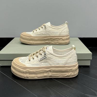 Chaussures pour femmes pieds larges Été 2024 Chaussures surdimensionnées pour femmes 41-43 Chaussures en maille à semelle épaisse Baskets à plateforme Zapatos De Mujer
