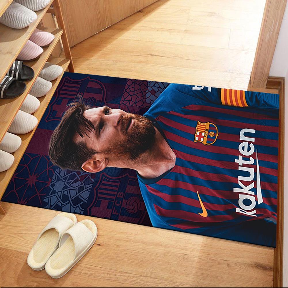 Messi 41 Floor Mat Design for Playrooms Game Room Study room Living Rooms Anti-slip Rug Anime Office Decor
