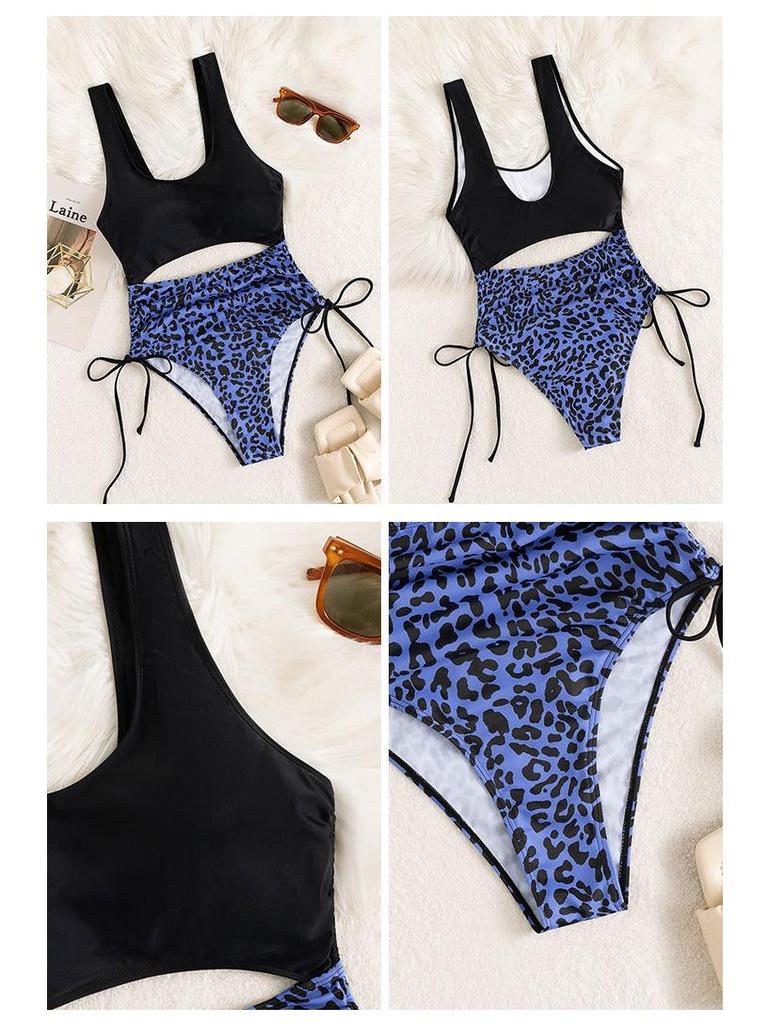 2025 Leopard Print One-Piece Swimsuit Women's Bikini Set