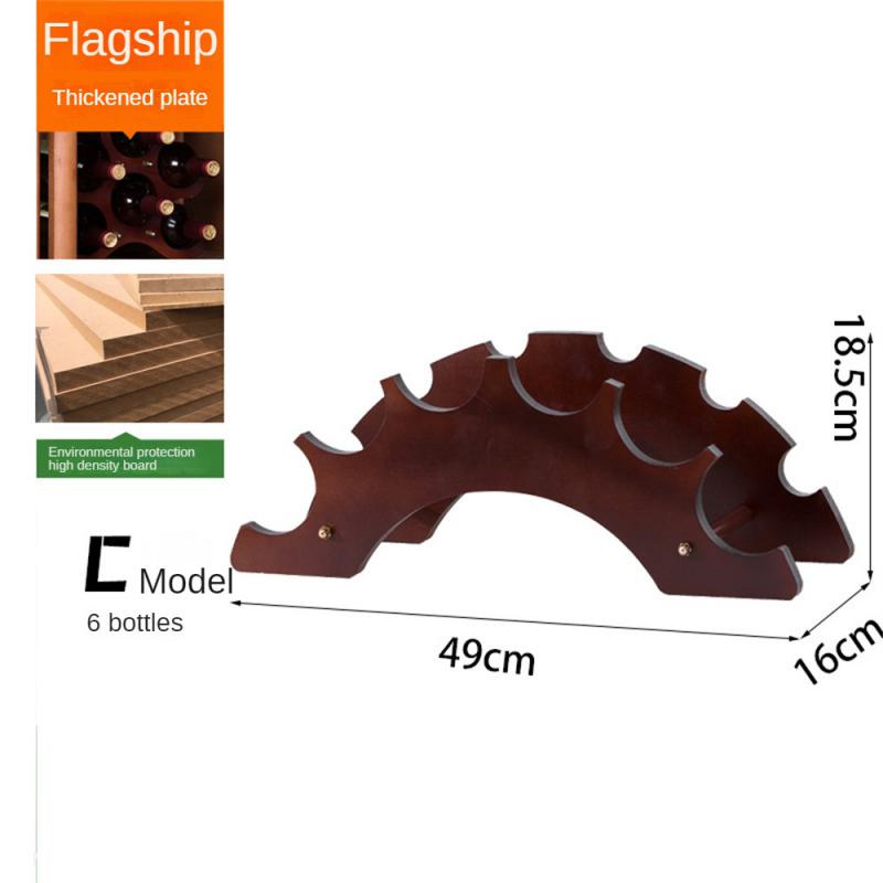 Dřevěný stojan na víno, držáky na víno, kuchyňský sestavený stojan na víno, organizér, barový úložný prostor, barová skříňka na víno, stojan na lahve vína