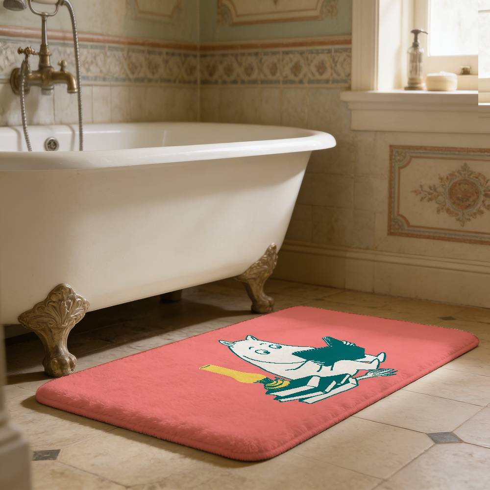 Retro Cute M-Moomins Cartoon Character Kitchen Mat Cheaper Anti-slip Modern Living Room Balcony Printed Modern Home Decor