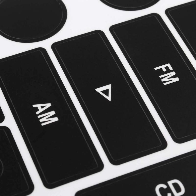 Praktische Auto Navigation FM Radio Taste Reparatur Aufkleber Aufkleber Abdeckung Anti Korrosion Dekoration Geeignet Für Golf MK5