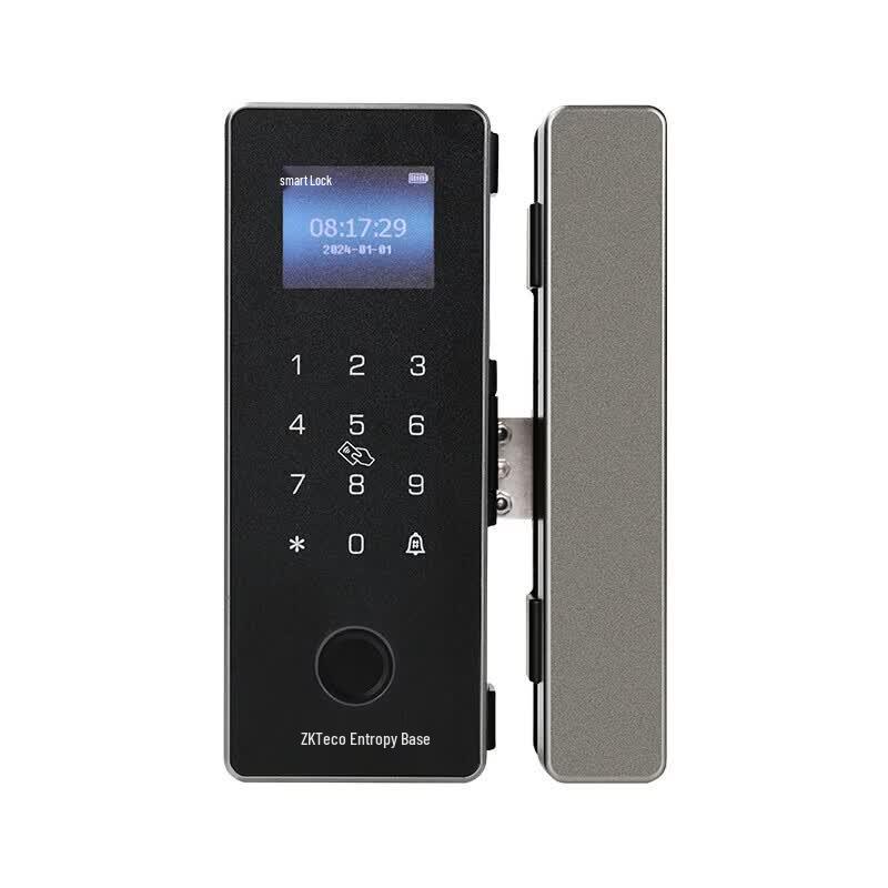 ZKTECO GDL-F618 Smart Fingerprint Bluetooth Glass Door Lock with Access Control CN plug (adapter included)