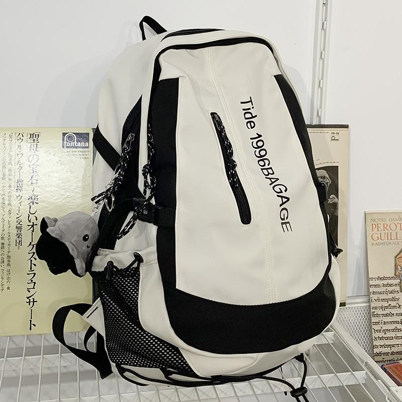 School Bag College Student Girl High School Student Alphabet Backpack Junior High School Student Elementary School Student Boys Backpack