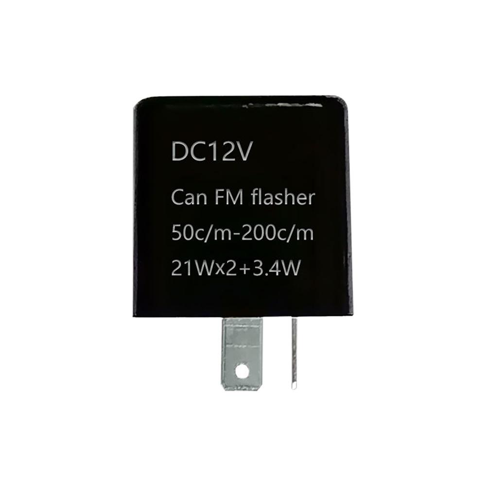 Motorcycle LED Flasher Relay Adjustable Frequency Square Flashing Flasher Motorcycle Led Lights Turn Signal Indicator 12V Flash