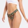 Patterned T-back panties Seamless invisible breathable briefs Low-rise women's knickers Thong underwear