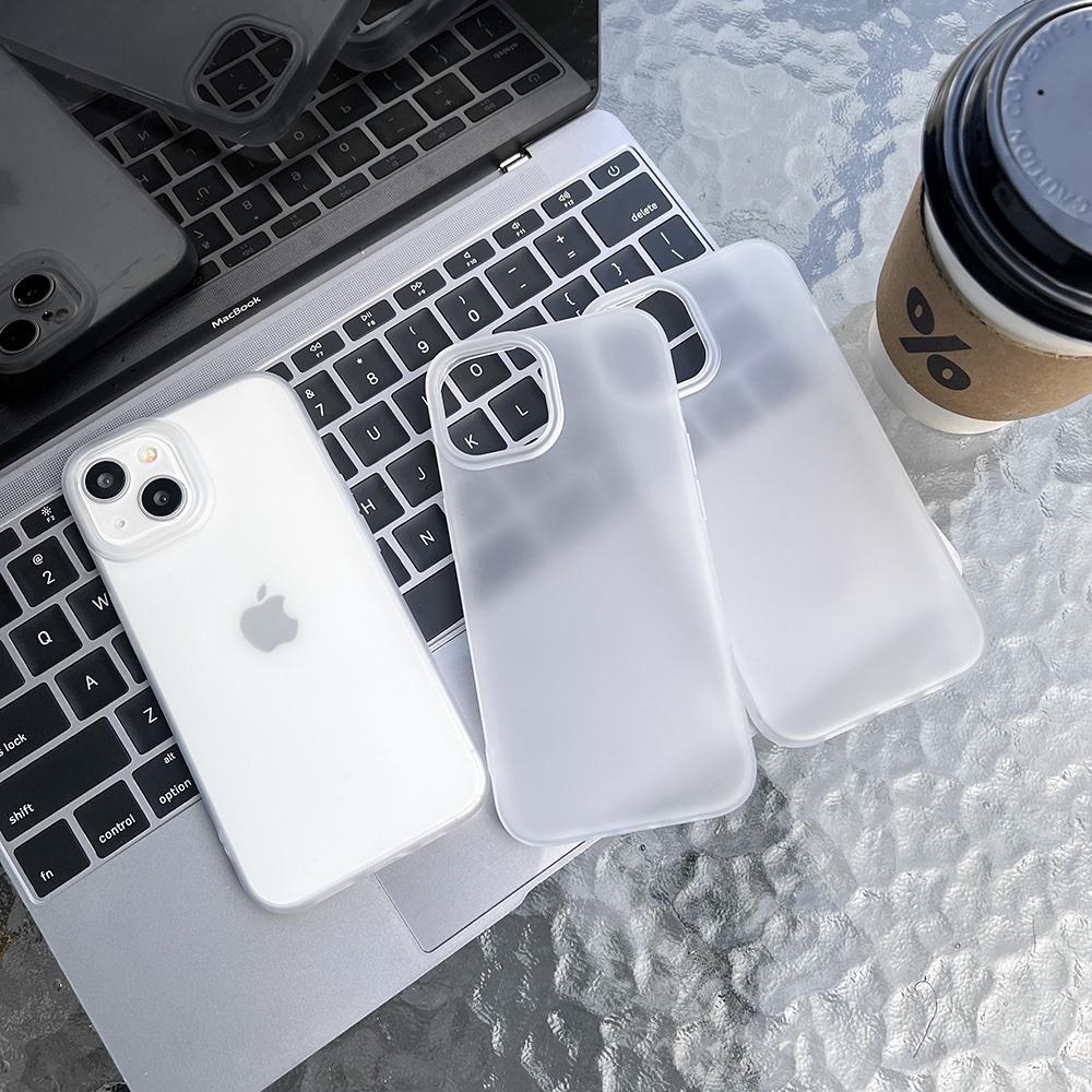 Soft TPU Matte Phone Case for iPhone 16 Cases iPhone 11 13 15 Pro Max 14 Plus 12 Mini 13pro 15pro 16pro Transparent Fundas Cover