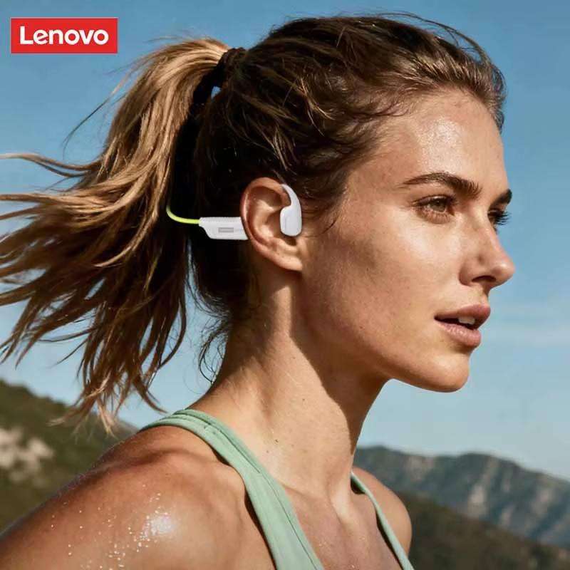 Original Lenovo S102 Wireless Bone Conduction IPX6 Waterproof Sports Headphones Cycling Fitness Earbuds Bluetooth V6.0 Earphones