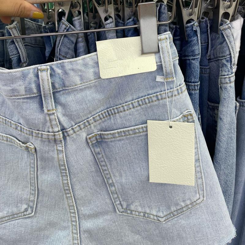 Dames Grote Maten Koreaanse Stijl Gescheurde Denim A-lijn Shorts