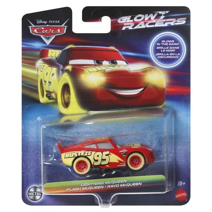 Sada mini vozidel Cars fosforeskujících z tlakově litého kovu 1:55 - MATTEL