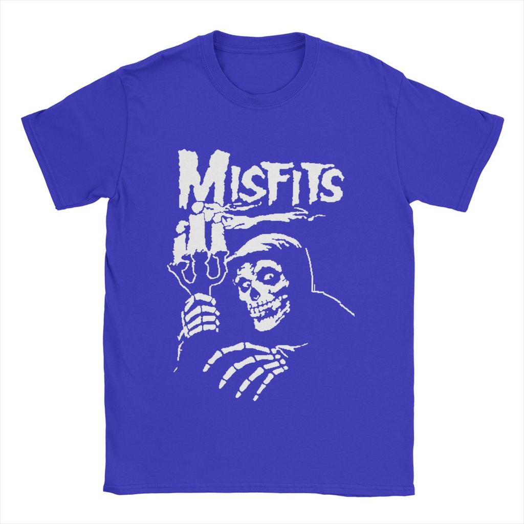 Herren T-Shirt Misfits Lustig Reine Baumwolle T-Shirts Kurzarm T-Shirt Rundhals Kleidung Übergröße