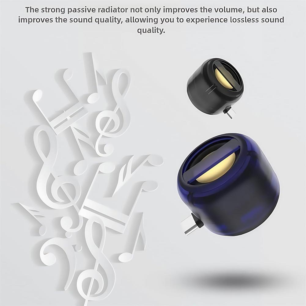 Type-C/3.5mm Aux Input Mini Portable Speaker Plug in Speaker Line-in Speaker for Smart Phone Tablet