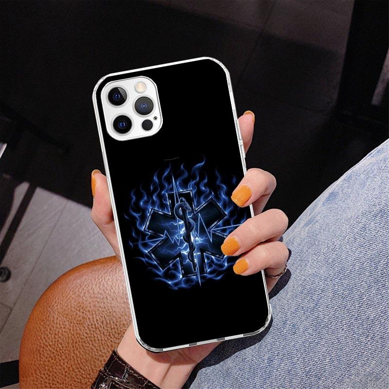 EMT EMS Medical Rescue Phone Case For iPhone 13 12 Mini 11 Pro Max XS XR X SE 7 8 Plus 5S 5 6S 6 Gift Print Cover Fundas
