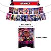 Articolele pentru petrecerea de ziua de naștere Miles Morales Spider includ Topper pentru tort Banner Balon