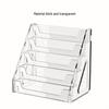 Acrylic Tiered Bookshelf for Children's Picture Books and Magazines