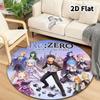 Re Zero Round Area Rug Carpet Rug For Living Room Bedroom Sofa Playroom Decor Nonslip Floor Mat