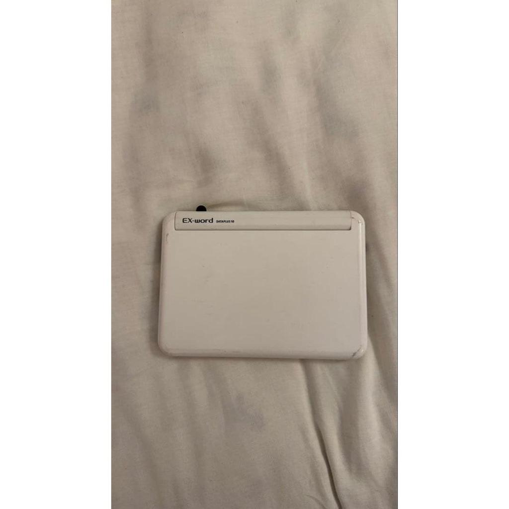 Used CASIO EX-word White Electronic Dictionary