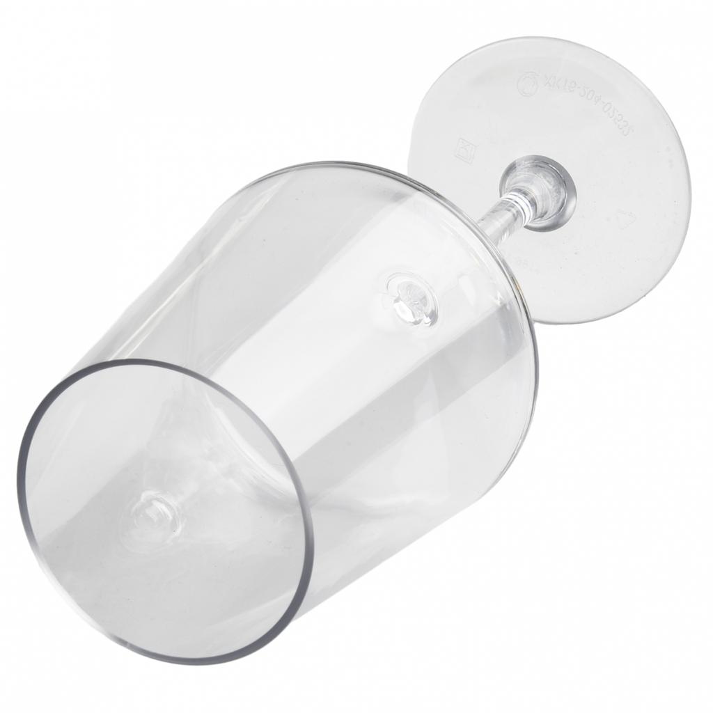 Set of 2 Shatterproof Plastic Wine Glasses for Parties and Events