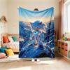 Blanket for Living Room Car Camping Dormitory Cute Cartoon Sonic Soft and Warm Throw Blanket Cartoon Flannel Blanket Beautiful