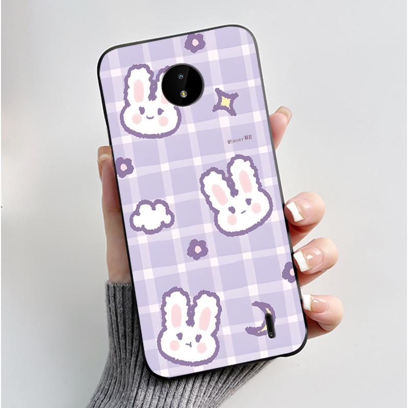 For Nokia C10/Nokia C20 Black Case For Nokia C20 Plus Shockproof Back Beautiful Dreamy Moon Sea Printed Pattern Cover