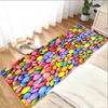 Children’s Educational Happy Life Playmat Rug Doormat Game Carpet for Bedroom Bathroom Playroom Fun Learning Floor Mat Safe Kids