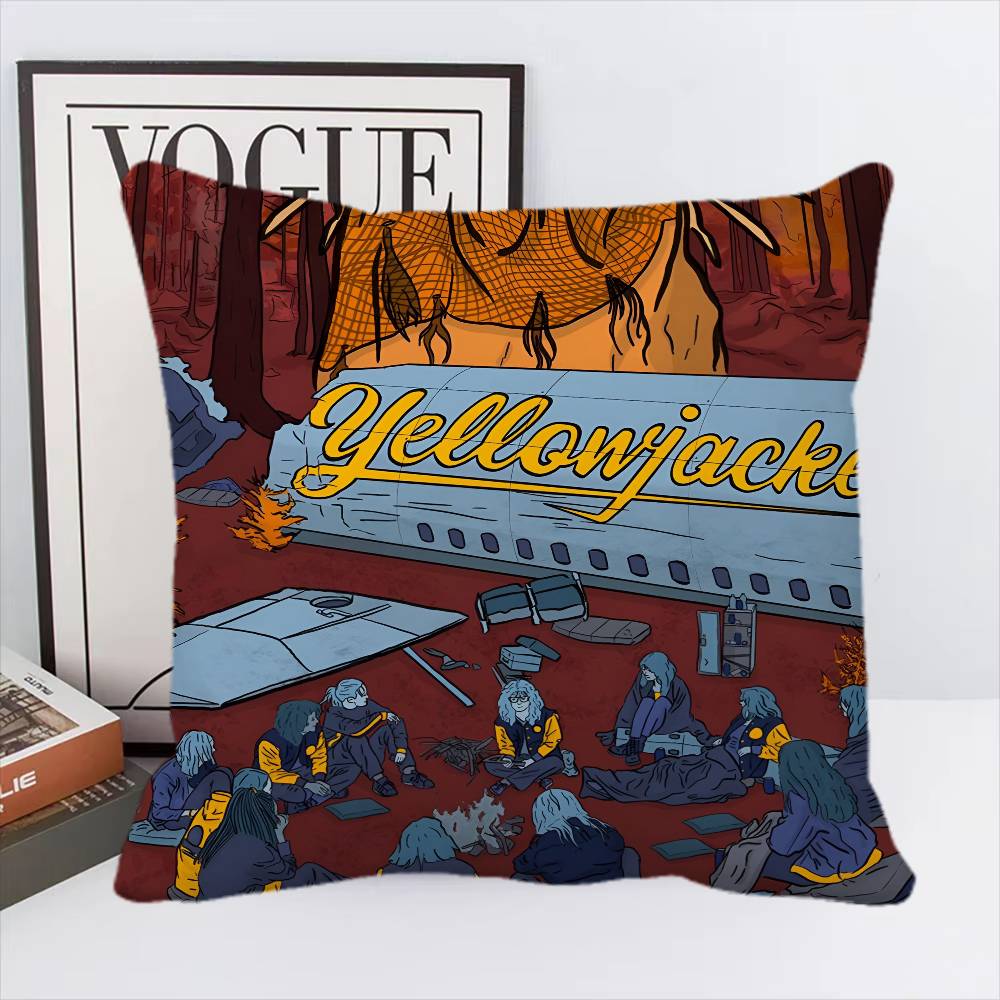 Psychological Horror Series Yellowjackets Pillow Case Square Pillow Bedroom Sofa Leisure Comfort Cushion Car Home Decoration