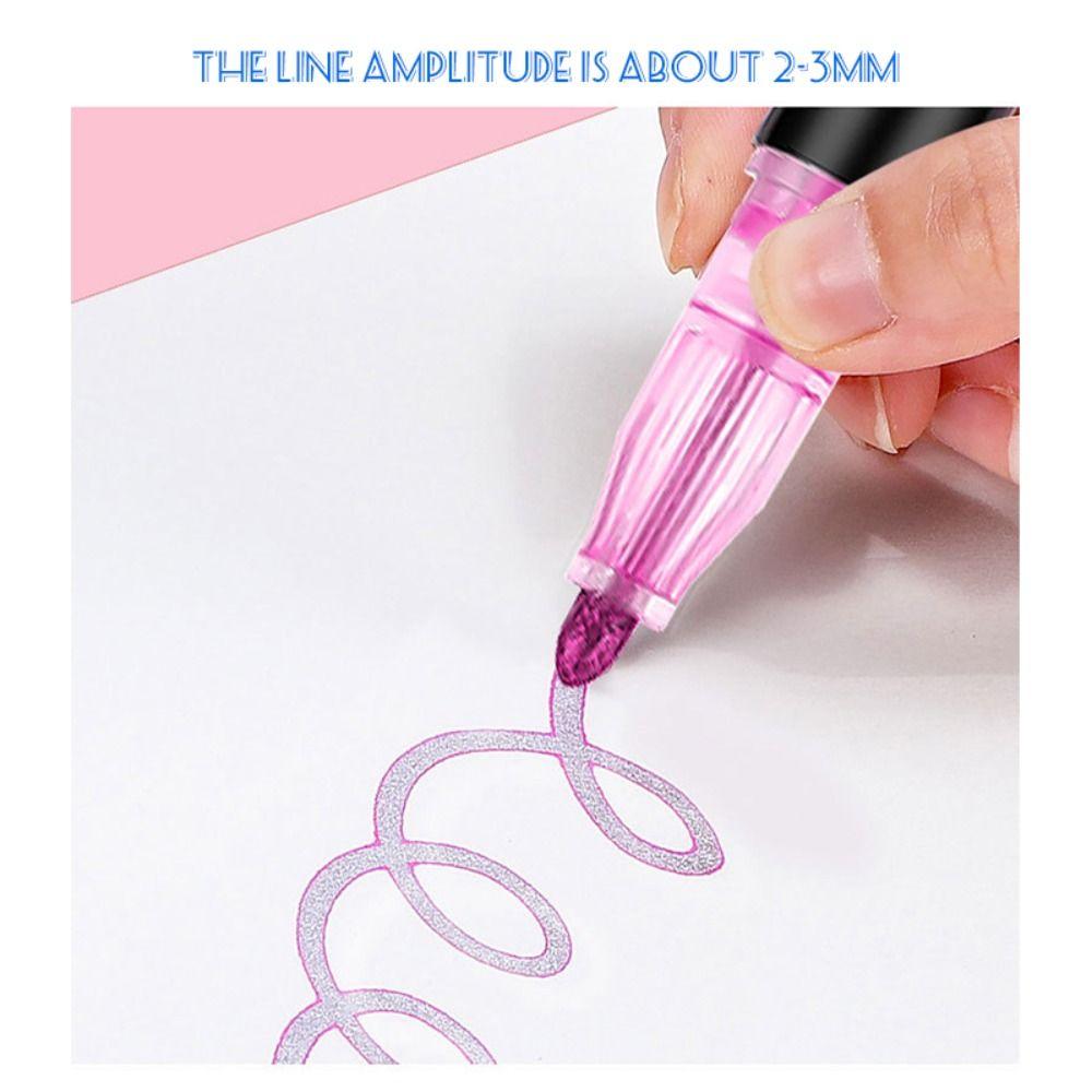 8/12/24/36/48/60 Farben Doppellinien-Umrissstifte Selbstumrissende Kunstmalstifte Kunstbedarf