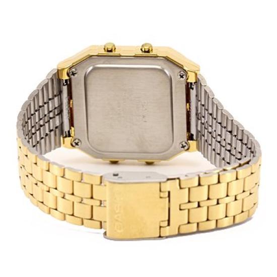 CASIO Standard Cheap Casio Digital Basic Gold Watch, Men's/Women's A500WGA-9