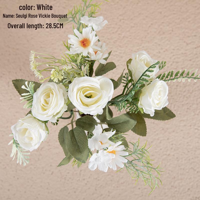 Rose Daisy Bouquet INS Style Artificial Flower for Home Decoration and Weddings - MW66794