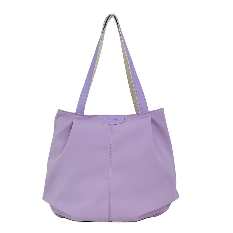 Casual Large Capacity Women's Canvas Tote Bag - Versatile, Fashionable Shoulder Bag for College Students In Autumn
