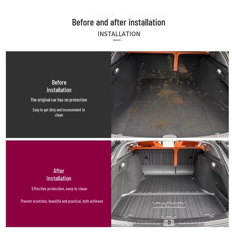 Hongjie S9T TPE Waterproof Trunk Mat - Car Interior Protection Accessory