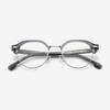 Alloaiweeo [Aloxrounz] Round Panto Browline Ara9102 C2 Gray/Silver
