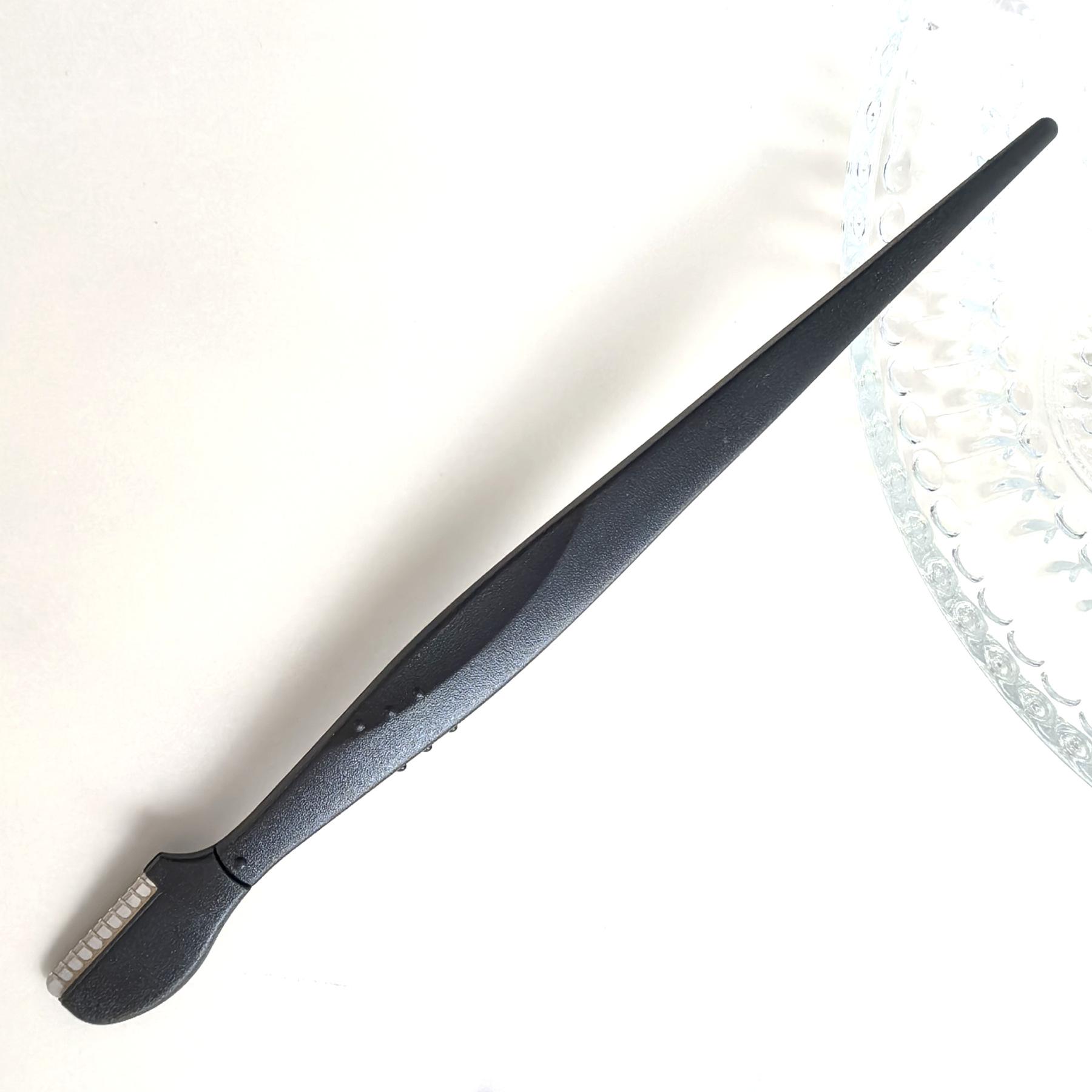 Compact 3-Piece Eyebrow Trimmer Set with Precision Razors 1 Piece in OPP Bag матовый черный