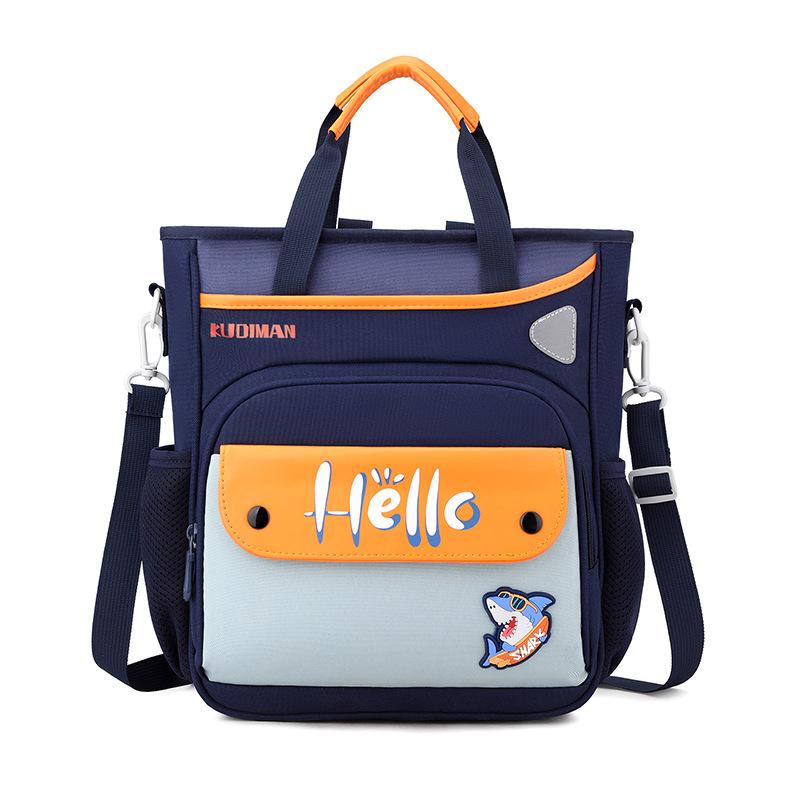 

Школьный рюкзак 2025 новый брызгозащищенный детский школьный рюкзак легкий студенческий репетиторский рюкзак простая сумка-тоут сумка для искусства с принтом логотипа оранжевый