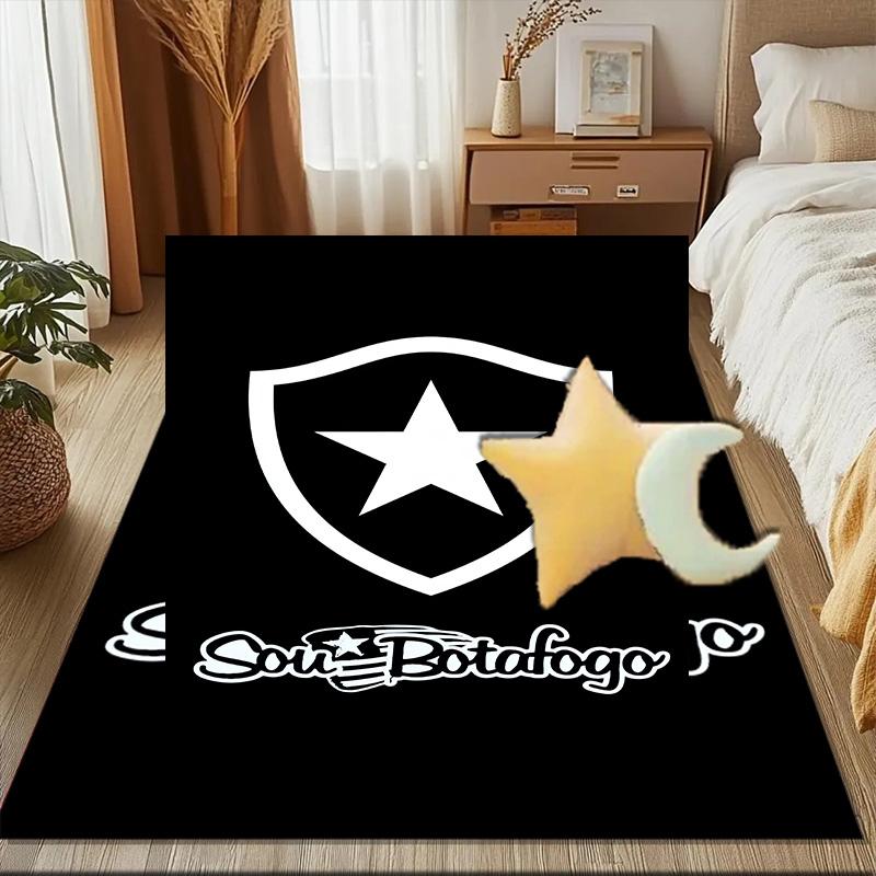Botafogo Pride Emblem Printed Office Carpet Chair Cushion Entryway Rug, Rugs for Living Room, Bedroom Christmas gifts