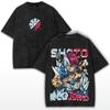 My Hero Academia Anime Tryckt T-shirt Todoroki Shoto Gotisk Y2k Vintage Tvättad T-shirt Herrkläder Ren Bomull T-shirts Toppar