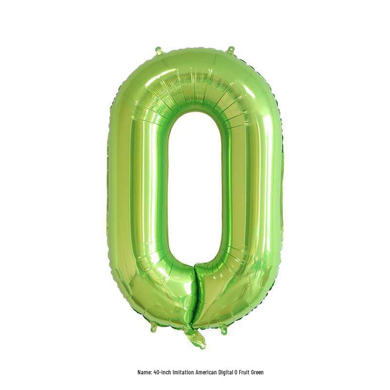 40" Green Digital Aluminum Foil Balloon for Birthdays & Weddings