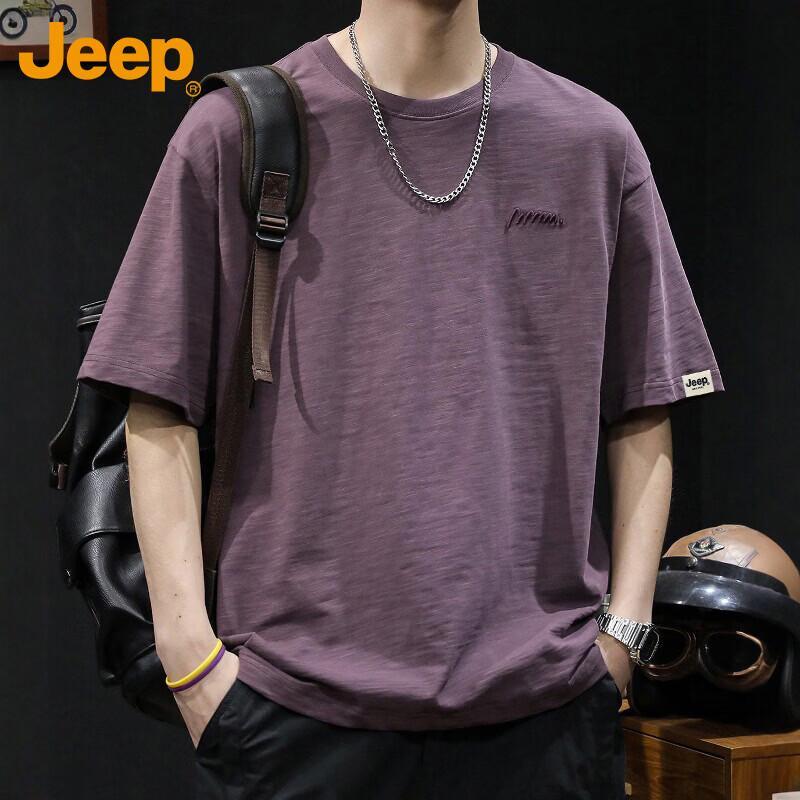 JEEP Men s Pure Cotton Short Sleeve T-Shirt XL