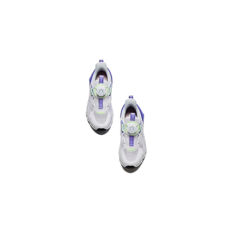 Anta Kids Fabric Sports Versatile Fashion Non-Slip Shock Absorption Low-Top Running Shoes Kids sneaker White Purple A322429923-1