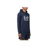 Emporio Armani EA7 SS23 Logo Print Hooded Sweatshirt Men Sweatshirt Blue 3RPM62-PJ05Z-1554
