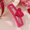Women Hair Claw Hollow Heart Design Strong Hold Non Slip Hairpins Back Head Shower Hair Clips Hair Accessories