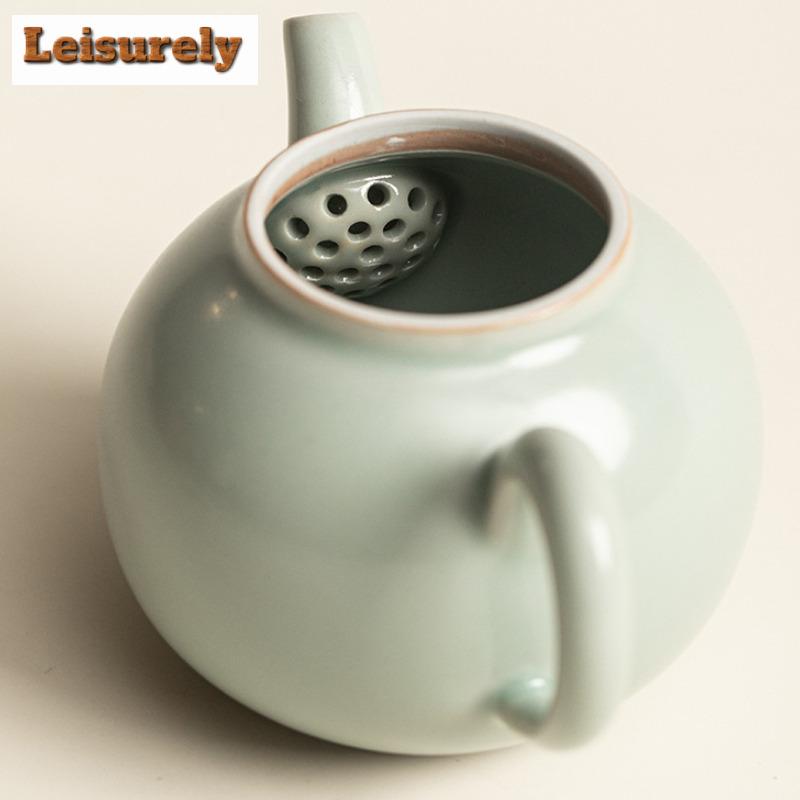 Azure Ru Kiln Tea Set Complete Set Luxury Set Of Cups Gaiwan Tea Ceremony Set Tea Maker Teapot And Tea Cup Set Tableware Gift