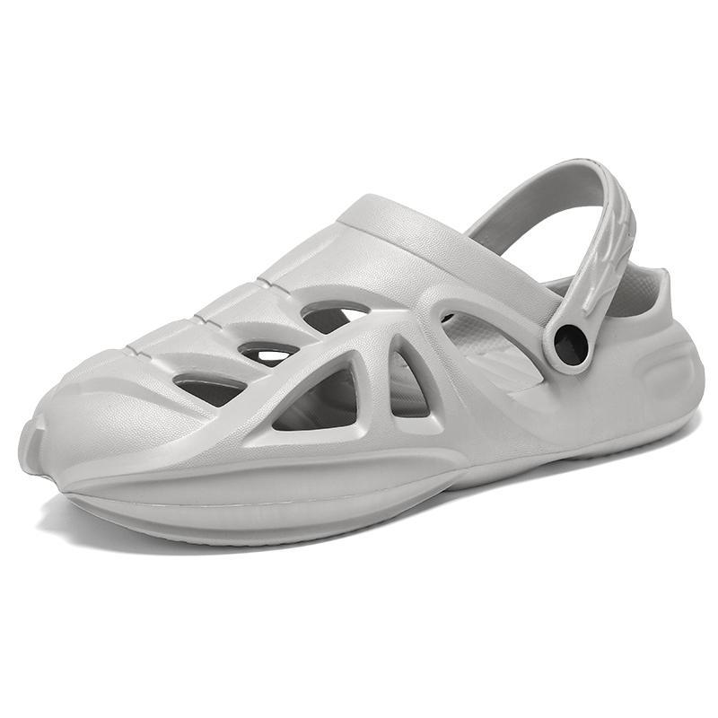 New Men's Hole Shoes, Summer Shit-feeling Bag Head Slippers, Casual Sports Sandals, Non-slip Beach Shoes