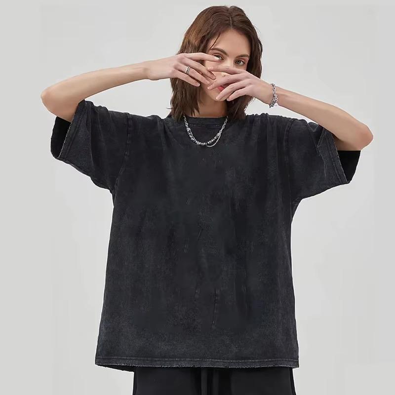 Anime Pánská trička Gotické potištěné tričko Hip Hop Streetwear Punk Léto Vintage Prané Oversized Top Pánské oblečení
