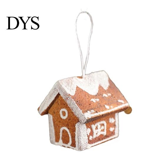 Environmentally Friendly Christmas Decor Ornaments 3D Foam Gingerbread/Star/Candy Cane Decoration Multi-size Sticky Powder Hanging for Xmas