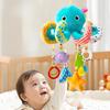 Baby Toy Car Mirror With Soft Plush Characters For Newborns And Infants